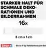 tesa Klebehaken 16-tlg. Weiß