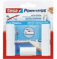 tesa Kabelclips Powerstrips Kabel-Clip wei&szlig; 3,6 cm x 2,1 cm, 5 St.