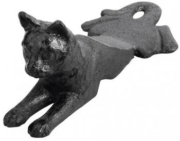 Esschert Türpuffer Motiv Katze aus Gusseisen, ca. 17 cm x 8 cm x 6,8 cm