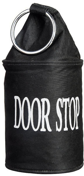 Esschert Cooler Türstopper Türsperre Sack Door-Stop Schwarz mit Ring Vintage