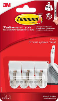 3M Handtuchhaken, Klebehaken Draht 225 g, 3 Stück (17067FGN)