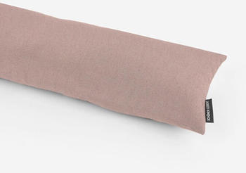 schöner leben Zugluftstopper Leinenlook Polyestereffekte Glamour uni rosa goldfarbig 110cm Länge