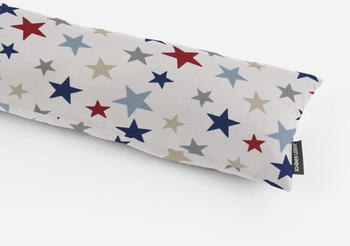 schöner leben Zugluftstopper Sterne creme blau rot grau 90cm Länge