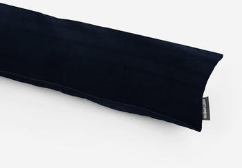 schöner leben Zugluftstopper Velvet Samt einfarbig nachtblau 120cm Länge