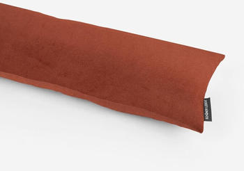 schöner leben Zugluftstopper Velvet Samt einfarbig rostbraun 120cm Länge