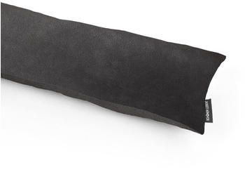 schöner leben Zugluftstopper Kunstleder Dust uni anthrazit 130cm Länge