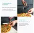 Intirilife Pizzaschere mit Edelstahlklinge, Schwarz (IL-100805)