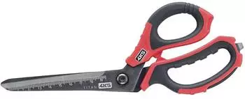 4K5 Tools Universalschere, Links- und Rechtshänder, schwarz/rot (600.501A)