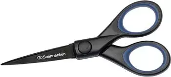 Soennecken Universalschere Non-Stick 127mm, Rechtsh&auml;nder, schwarz/blau (3411)
