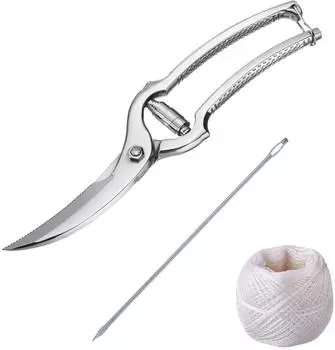 Westmark Classic Gefl&uuml;gel-Set 3-tlg., Gefl&uuml;gelschere, Dressiernadel & Bratenschnur (137122E6)