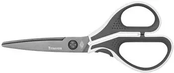 Wedo Cut-it Edelstahlschere 17,5cm Titanbeschichtung grau/weiß (9867)