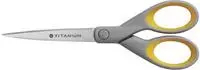 Westcott E-30470 00, WESTCOTT Papierschere TITANIUM Super grau-gelb 18,0 cm