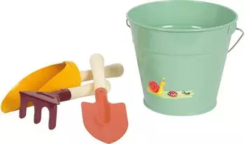 Small Foot Design Handschaufel-Set mit Eimer Tiny Garden
