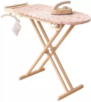 Howa Spielzeug-Bügelbrett „miniflowers" Holz, klappbar, höhenverstellbar (2060)