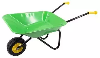 REKORD Kinderschubkarre aus Metall, grün (314078)