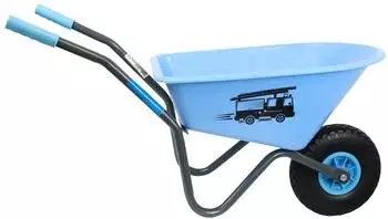 Baumarktplus Kinderschubkarre Metall, blau, Feuerwehr (68162)