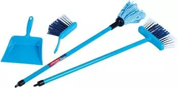 klein toys Vileda Color Line Kinder-Wischmopp-Set, 4-teilig, blau (6796)