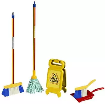 klein toys Pure Fresh Wischmop-Set "Rutschgefahr", 5-teilig (6369)