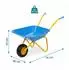Relaxdays Kinder-Schubkarre mit rutschfesten Griffen, blau, Metall/Kunststoff