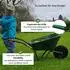 Trutzholm Kinderschubkarre Traktor-Motiv, Kunststoffwanne 20L, hellgrün