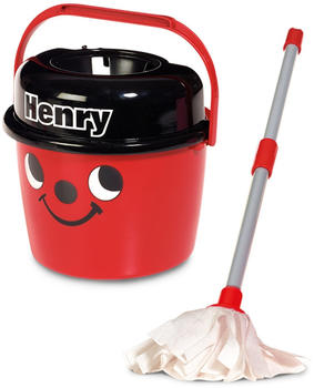 Casdon Henry Mop & Bucket Red