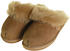 Harrys-Collection Extra dicke Lammfell Pantoffeln beige