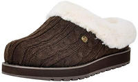 Pantoffel SKECHERS "KEEPSAKES - ICE ANGEL", Damen, Gr. 36, grau (dunkelgrau), Textil,