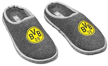BVB BVB-Filzpantoffeln Hausschuh grau silbergrau