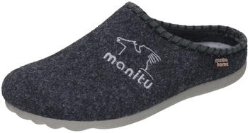 Manitu Hausschuhe Pantoffel grau blau 220247