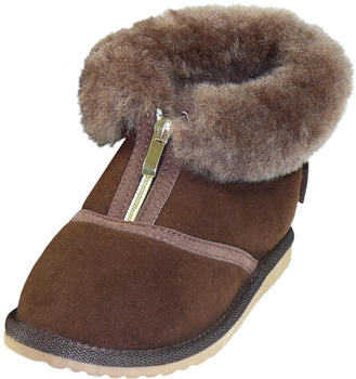 Harrys-Collection Extra dicke halbhohe Lammfell Schuhe Herren Hausschuh Hausschuhe