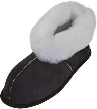 Harrys-Collection Hausschuhe Lammfell grau