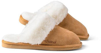 Fellhof Komfort Pantoffel Damen hellbraun