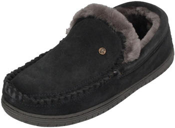 Warmbat Hausschuhe GRIZZLY SUEDE charcoal