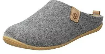 Rohde Hausschuhe Wechselfu&szlig;bett bequem-Schuhe Komfortschuhe Gummi-Laufsohle Platin