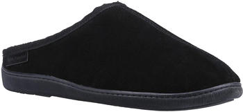 Hush Puppies Ashton Wildleder Memory Foam Hausschuhe schwarz