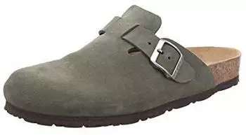 Rohde Pantoffel Hausschuh Clog Leder Grado 6694 grün