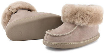 VANUBA Kinder Leder Winter Hausschuhe Hüttenschuhe Schaffell K003 1