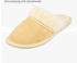 filsko Hausschuhe Leder beige Schafwolle Pantolette filsko
