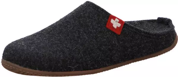 Living Kitzbühel Filzpantoffel Herren grau