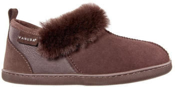 VANUBA Winter Hütten-Hausschuhe Halbschuhe Lammwolle D003