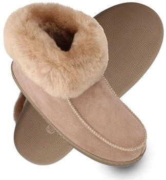 VANUBA PEPPIN Damen Hausschuh beige Echtleder