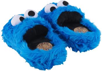 United Labels Kr&uuml;melmonster Hausschuhe 3D Pl&uuml;sch Slipper blau