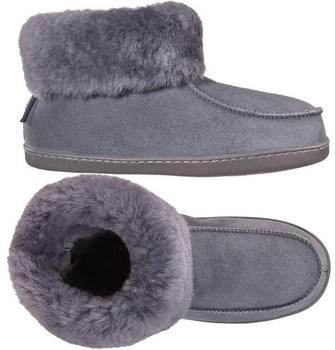 VANUBA PEPPIN Hüttenschuhe Winter-Hausschuhe gefüttert grau