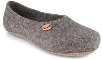 WoolFit Ballerina Hausschuhe WoolFit hellgrau