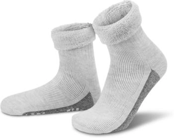 Normani ABS-Socken Alpaka-Wollsocken ABS-Druck 1 Paar hellgrau
