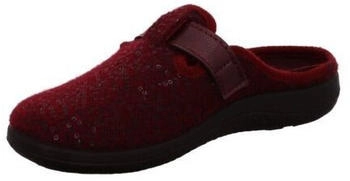 Rohde Pantoffel BARI Hausschuh Clog Schlappen rot bordeaux