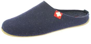 Living Kitzbühel Woll-Hausschuhe 'Gipfelkreuz' blau