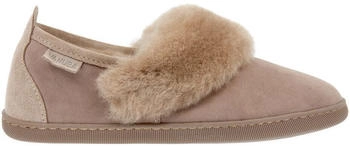 VANUBA Cormo Premium Hausschuhe beige Wildleder Fell 36-41