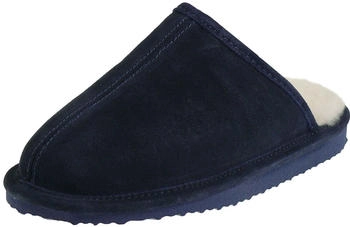 Harrys-Collection Extra dicke Pantoffeln Lammfell marine