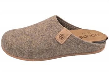 Rohde Pantoffel Softfilz Hausschuh Wechselfu&szlig;bett Tivoli-D 6860 braun